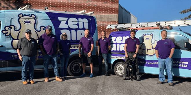 zen air professional team wearing purple